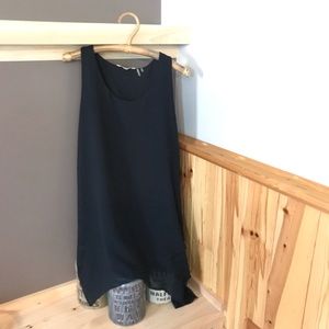 Soft Surroundings Black Asymmetrical Tank Top, EUC, M